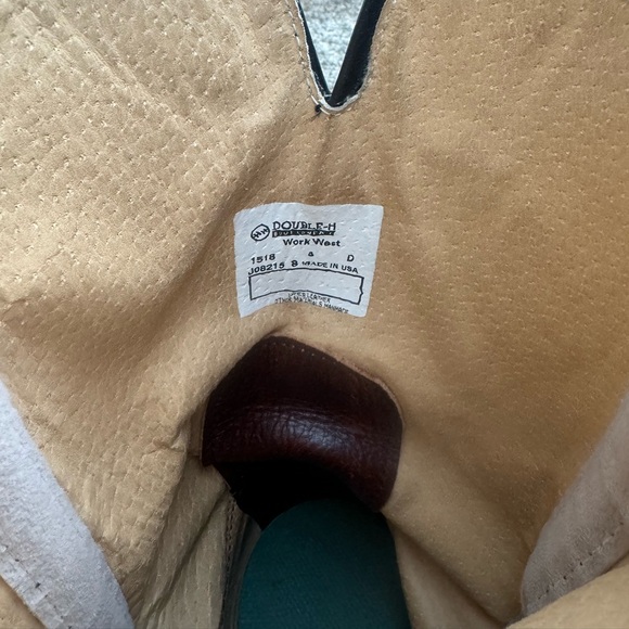 Double H Buckaroo Cowboy Boots 1518 Made in USA size 8 EUC - Picture 7 of 13